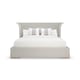 Japanese Sen Veneers & Shimmering Fabric King Bed BEAUTY SLEEP-KING by Caracole 