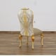 Luxury Beige & Gold Leaf BELLAGIO Side Chair Set 2Pcs EUROPEAN FURNITURE Classic