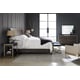 Cerused Oak Finish & Bronze Gold Metal Frame CAL King REMIX WOOD BED by Caracole 