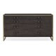 Black Stained Ash & Cerused Oak Finish REMIX DOUBLE DRESSER by Caracole 