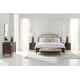 Mocha Walnut & Soft Silver Paint Finish CAL King Bed Set 5Pcs SUITE DREAMS W/POST / SUITE YOURSELF by Caracole 