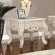 Ivory & Metallic Gold Highlights Coffee Table Set 3Pcs Homey Design HD-998I