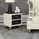 Glam Off-White Italian Leather MAYFAIR Chair EUROPEAN FURNITURE Contemporary