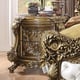 Perfect Brown & Gold Nightstand Set 2 Psc Traditional Homey Design HD-1802