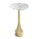 Cast crystal top & Majestic Gold Bade THE INBLOOM ACCENT TABLE by Caracole 