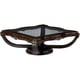 Benetti's Francesca Luxury Golden Brown Finish Cocktail Table Wood Trim