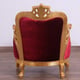 Classic Burgundy Gold Fabric 30015 BELLAGIO II Arm Chair Set 2Pcs EUROPEAN FURNITURE 