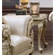 Plantation Cove White Leather Accent Chair Traditional Homey Design HD-32 