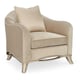Classically French Soft Camel-Curved Back Beige Fabric THE RIBBON CHAIR by Caracole 
