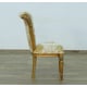 Luxury Gold Damask Fabric VALENTINA Side Chair Set 2 Pcs EUROPEAN FURNITURE