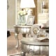 Belle Silver Finish Accent Chairs w/ End Table 3Pcs Traditional Homey Design HD-01 