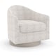 Shimmering Woven Diamond-Patterned Fabric VICTORIA SWIVEL CHAIR by Caracole 