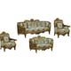 Classic Antique Bronze Gold Fabric 30016 BELLAGIO Sofa EUROPEAN FURNITURE