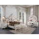 Pearl Cream & White Tufted King Bed Traditional Homey Design HD-1807
