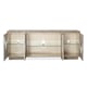 Driftwood Neutral Metallic & Glass 4 Doors Buffet Go With The Flow by Caracole 