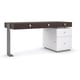 Cloud White & Brunette Console Table DOWN TO BUSINESS by Caracole 