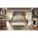Antique White Silver King Bedroom Set 5Pcs Traditional Homey Design HD-8017