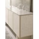Classic Buffet Case In Stacked Shell W/ Soft Taupe Trim BOMB-SHELL by Caracole 