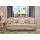 Champagne & Antique Gold Finish Sofa Set 3Pcs Traditional Homey Design HD-8925