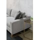 Grey Plush Luxury Upholstery Contemporary EDGE SOFA by Caracole 