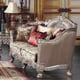 Homey Design HD-1880 Traditional Luxury Taupe Pearl Tufted Upholstered Sofa Couch Loveseat and Chair Set 3Pcs