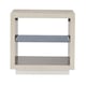Ash Taupe Finish W/ LED lights EXPOSITION END TABLE by Caracole 