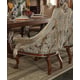 Brown Cherry & Pearl Beige Dining Armchair Set 2Pcs Traditional Homey Design HD-124 