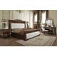 Burl & Metallic Antique Gold CAL King Bed Traditional Homey Design HD-1803