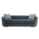 London Fog Velvet Octagonal Shape Contemporary Expressions Sofa by Caracole 