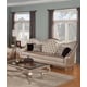 Luxury Silver Wood Pearl Chenille Tufted Sofa HD-90006 Classic Traditional  