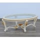 Antique Beige & Gold Luxury BELLAGIO Coffee Table EUROPEAN FURNITURE Carved Wood