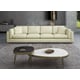 Off White Italian Leather PICASSO Mansion Sofa EUROPEAN FURNITURE Contemporary