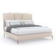 Luxuriously Woven Performance Fabric King Size Bed UN-DEUX-TROIS by Caracole 