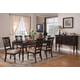 Cherry Finish Wood Dining Table Transitional Cosmos Furniture Zora