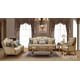 Gold & Light Beige Armchair  Traditional Cosmos Furniture Majestic
