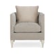 Light Gray Exquisite Fabric Soft Silver Paint FRET KNOT CHAIR by Caracole 