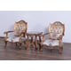 Luxury Black & Sand Wood Trim AUGUSTUS II Chair EUROPEAN FURNITURE Traditional