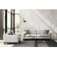 Grey Plush Luxury Upholstery Contemporary EDGE CHAIR by Caracole 