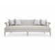 Performance Velvet & Soft Radiance Paint Scroll Arms Sofa LILLIAN by Caracole 