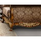 Homey Design HD-26 Traditional Upholstered Espresso Dark Walnut Wood Living Sofa Chair