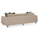 Neutral Congo Taupe Fabric Contemporary Sofa HOLD ME UP by Caracole 