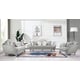 Silver Gray Finish Wood Sofa Transitional Cosmos Furniture Natalia