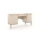 Champagne Pearl Natural Glow Finish Two Doors Vanity Table Fancy Me by Caracole 