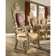 Baroque Rich Gold Dining Room Set 9Pcs Traditional Homey Design HD-8086