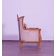 Luxury Sand & Gold Wood Trim MODIGLIANI III Chair EUROPEAN FURNITURE Traditional