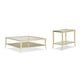 Metal Frame In Whisper of Gold Coffee Table & End Table PATTERN RECOGNITION by Caracole 
