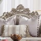 Antique Silver Fabric Sofa Set 5Pcs w/ Coffee Table Traditional Homey Design HD-20322 