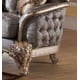 Metallic finish Wood Sofa Set 2Pcs Traditional Cosmos Furniture Oprah