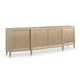 Soft Silver Paint & Whisper of Gold Console Table STAR OF THE SHOW by Caracole 