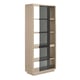 Twinkling Argent Finish Black Glass Back Panels REMIX ETAGERE by Caracole 